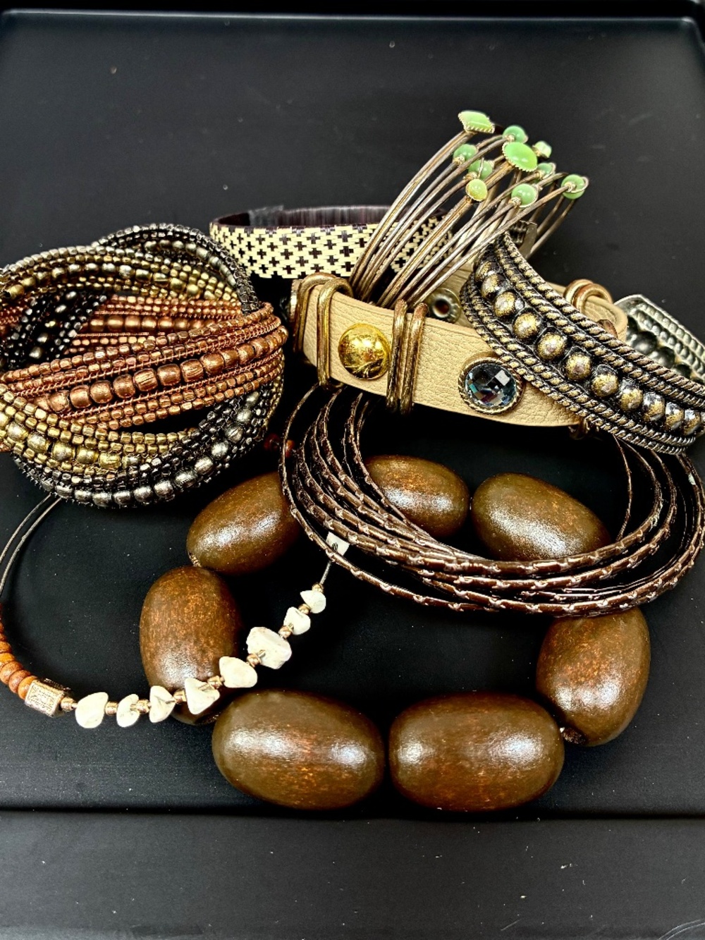 Earthy Bracelet Lot + Mystery Gifts